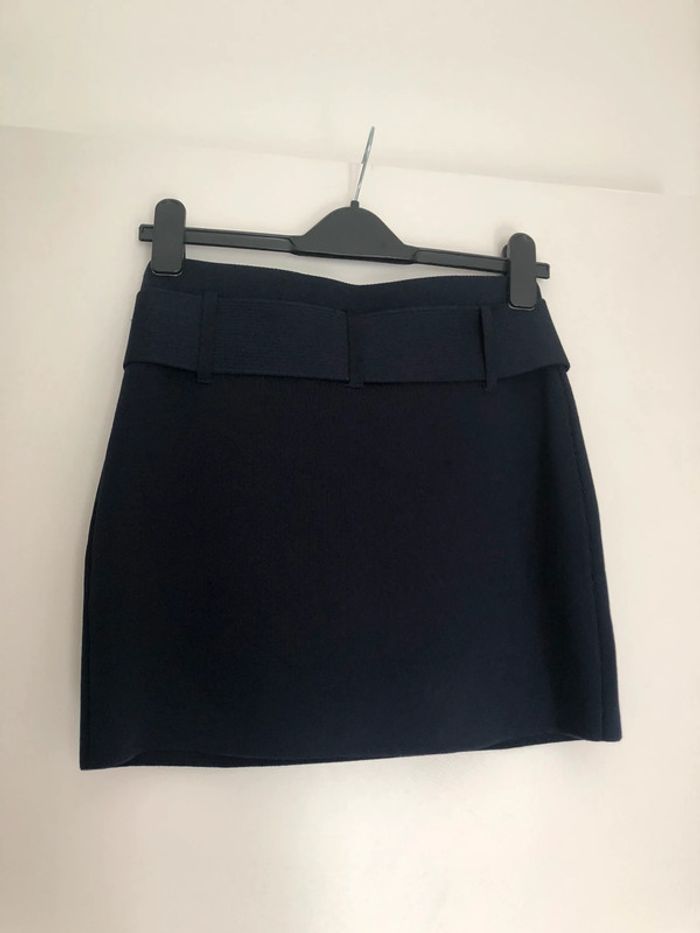 Superbe belle mini jupe en maille taille haute avec ceinture Zara neuve avec étiquette taille S - photo numéro 6
