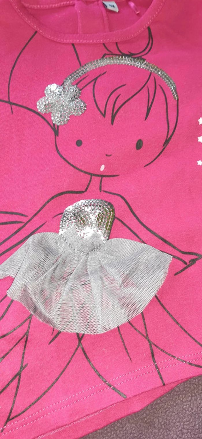 T-shirt manches longues fille 6 mois - photo numéro 3