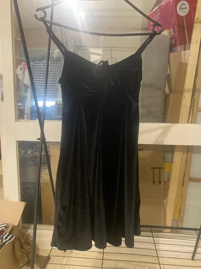 Robe en daim noire