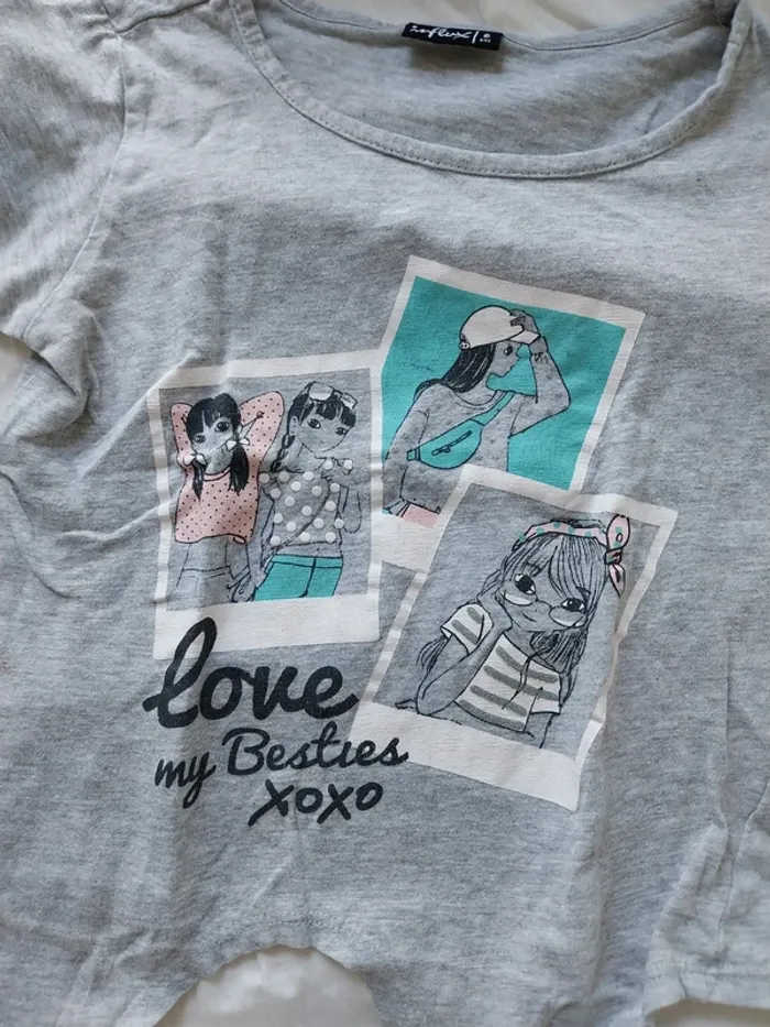 Tee-shirt manche courte fille 6 ans - photo numéro 4