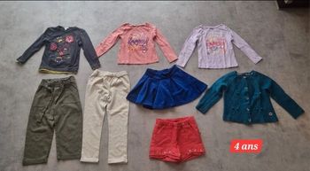 Lot filles 8articles 4ans