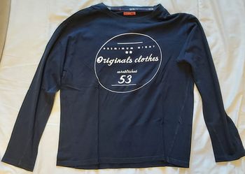 Haut de pyjama bleu marine original Taille M