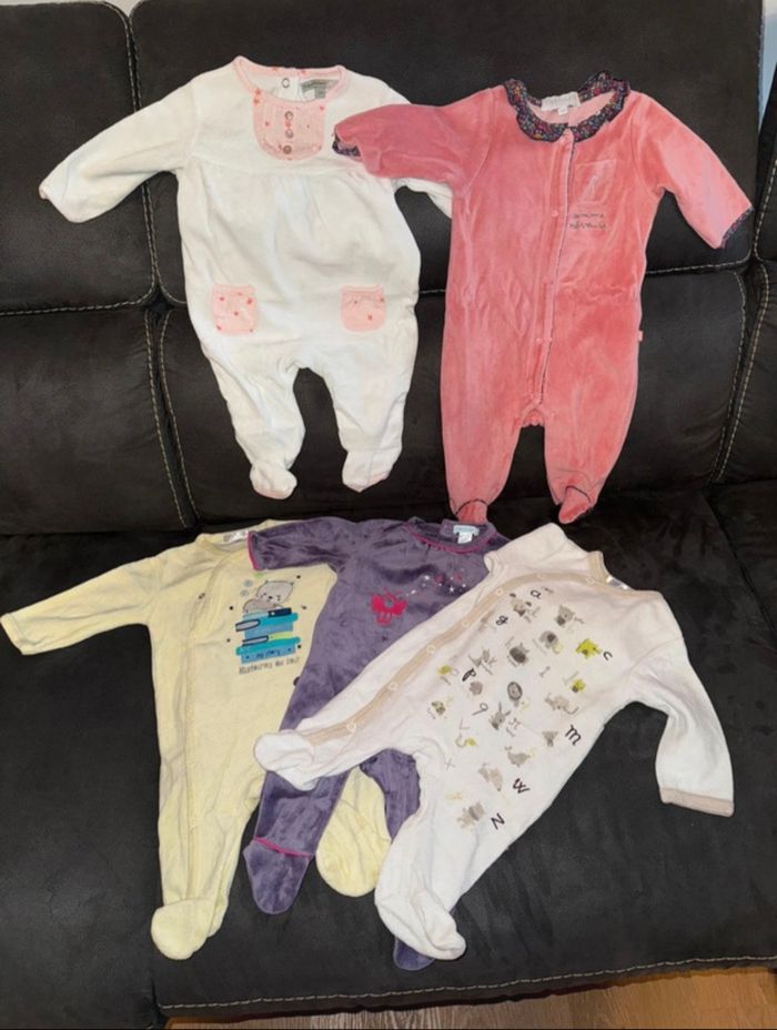 Lot de 5 pyjamas 3mois