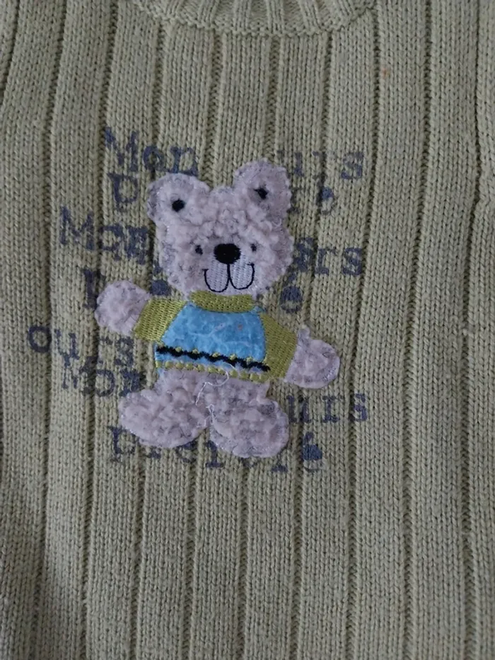 Pull sans manche garçon 24 mois Tissaia - photo numéro 4