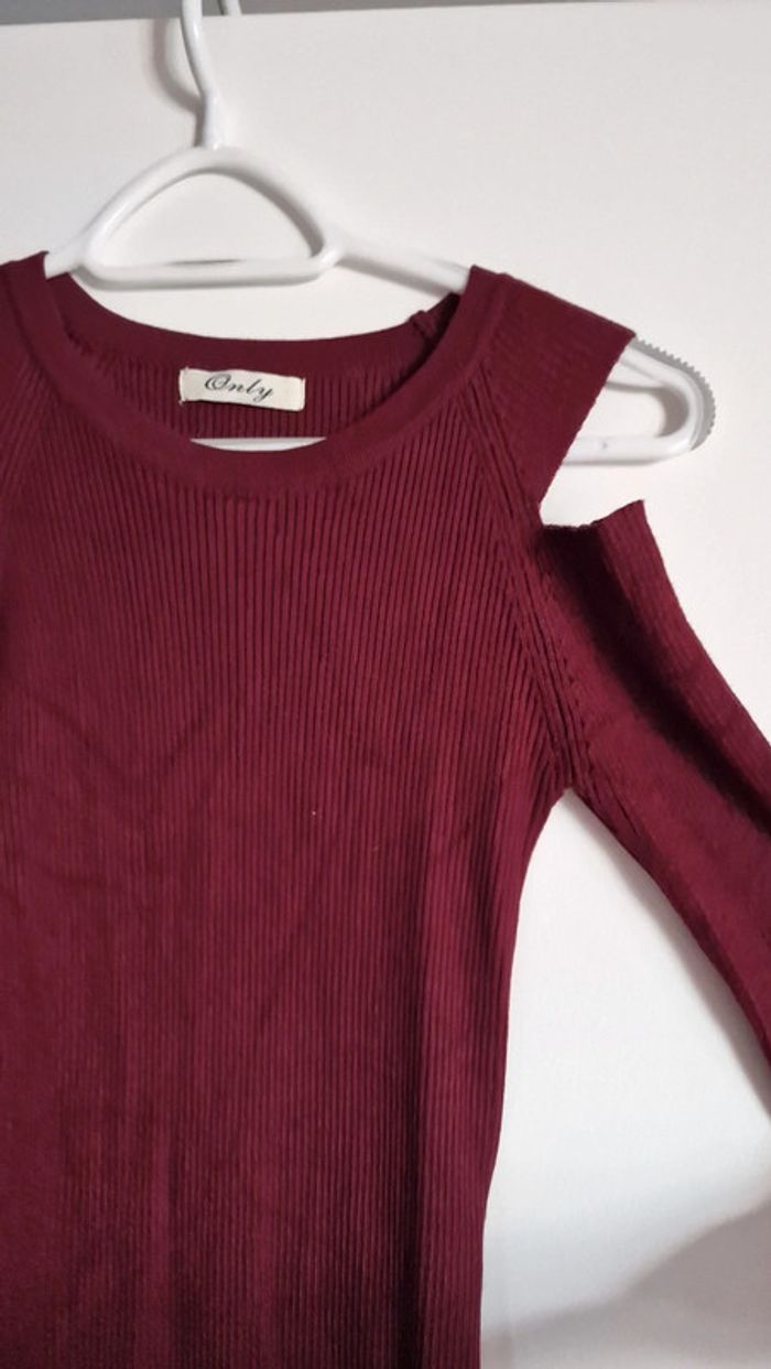 Robe Pull bordeaux - photo numéro 3