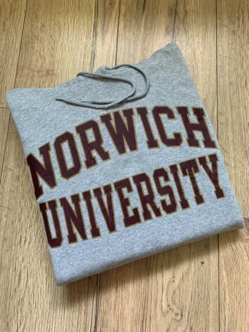 Sweat à capuche Authentique Champion Norwich University Style US Taille S