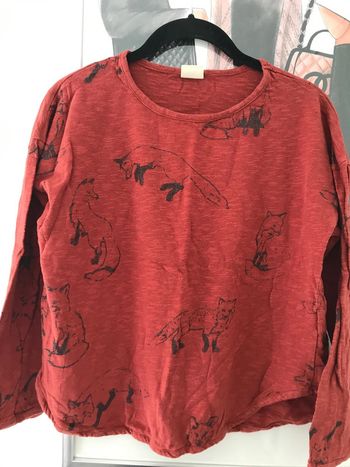 Sweat-shirt Zara renard 14 ans