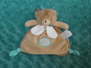Doudou ours Tiwipi Doudou et compagnie beige blanc 🐻état neuf