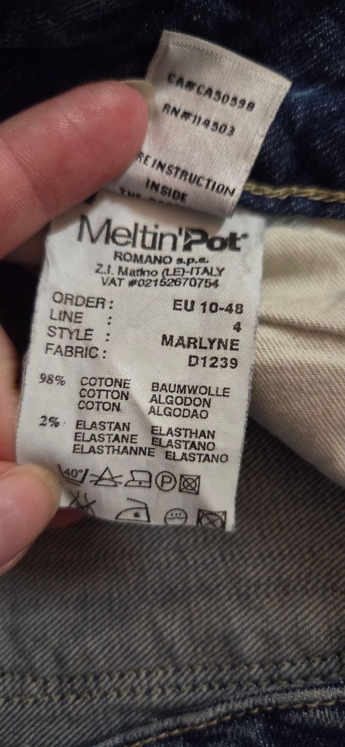 Jean Meltin’Pot Marlyne W26L32 – coupe slim/skinny – denim italien haut de gamme – excellent état - photo numéro 8