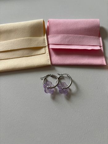Créole pendentif fleur