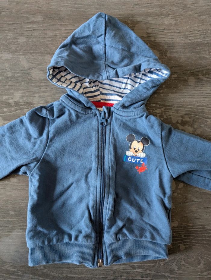 Gilet zippé à capuche Mickey Donald