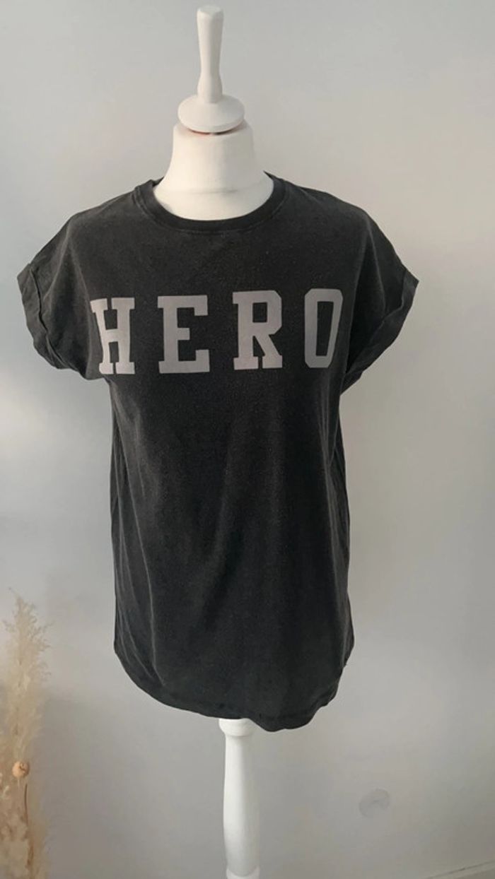 T-shirt gris hero mango M