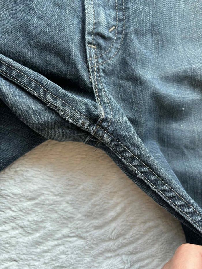 Jean homme levi’s 514 straight - droit bleu marine gris style délavé taille W30 M/40 L30 Y2K 2000s - photo numéro 6