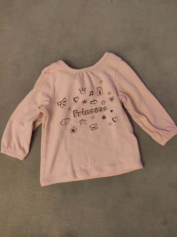 Tee shirt rose orchestra 6 mois