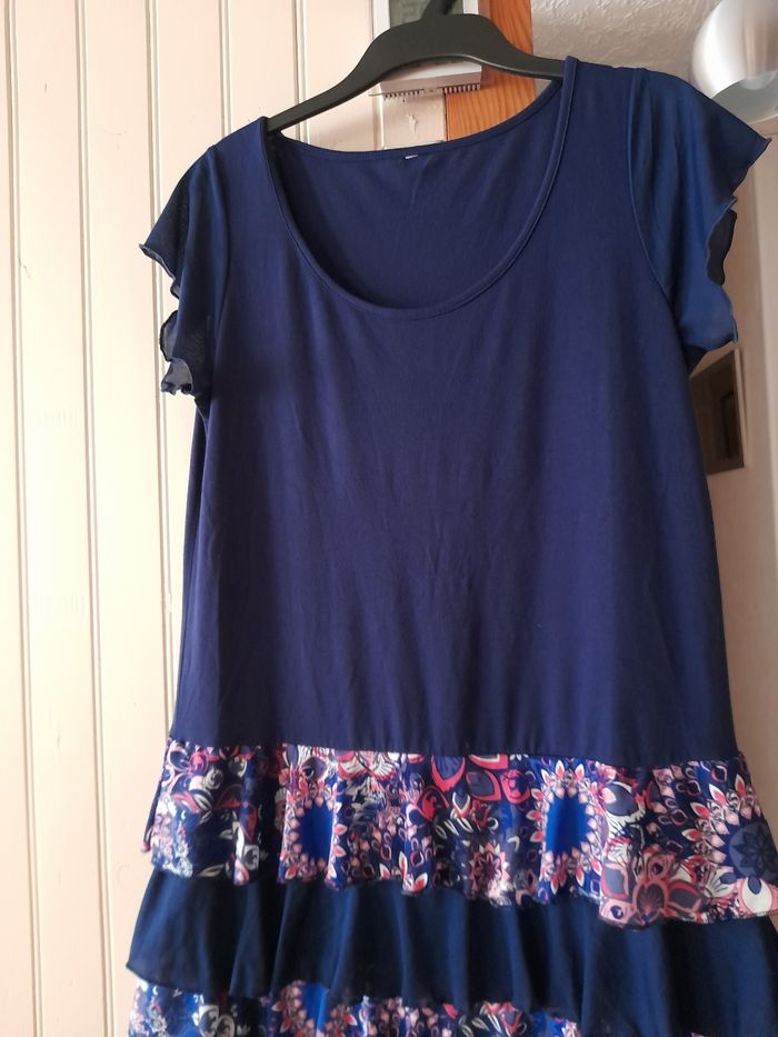 Robe bleu marine colorée 36 38 - photo numéro 7