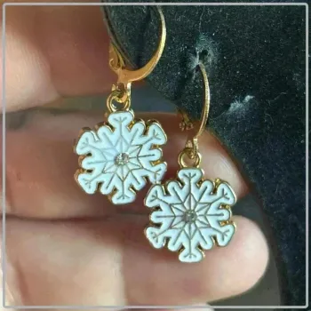 Boucle  d'oreille flocon