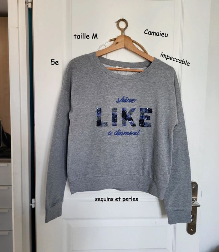 Sweat Camaïeu taille M 38 impeccable