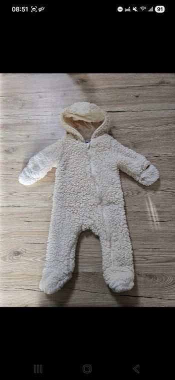 Combinaison chaude 3 à 6 mois 