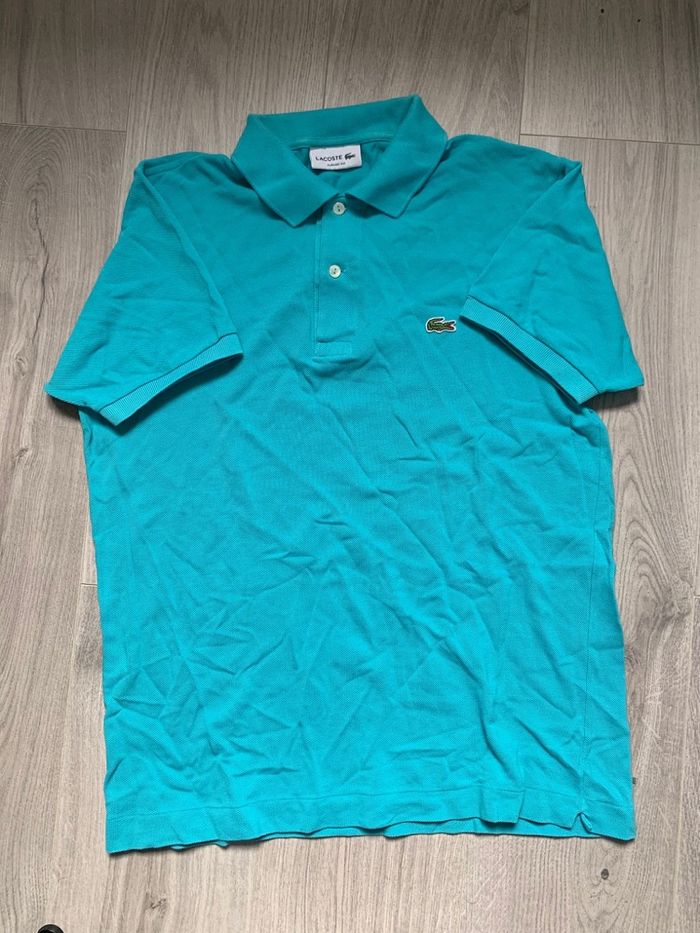 Polo Lacoste bleu - homme taille M - photo numéro 1