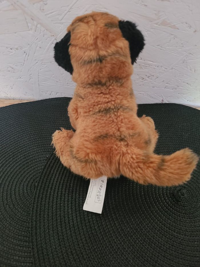 doudou peluche tigre bébé playkids assis fauve - photo numéro 5