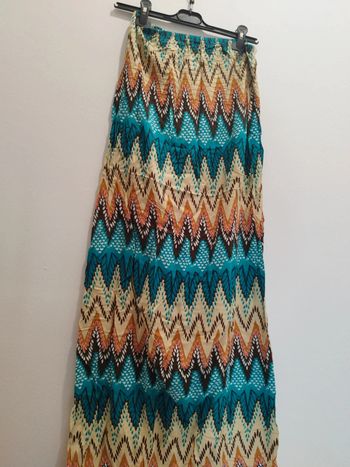 Magnifique robe multicolore femme sans manche M