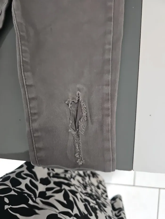 Jean skinny gris 6/7 ans - photo numéro 3