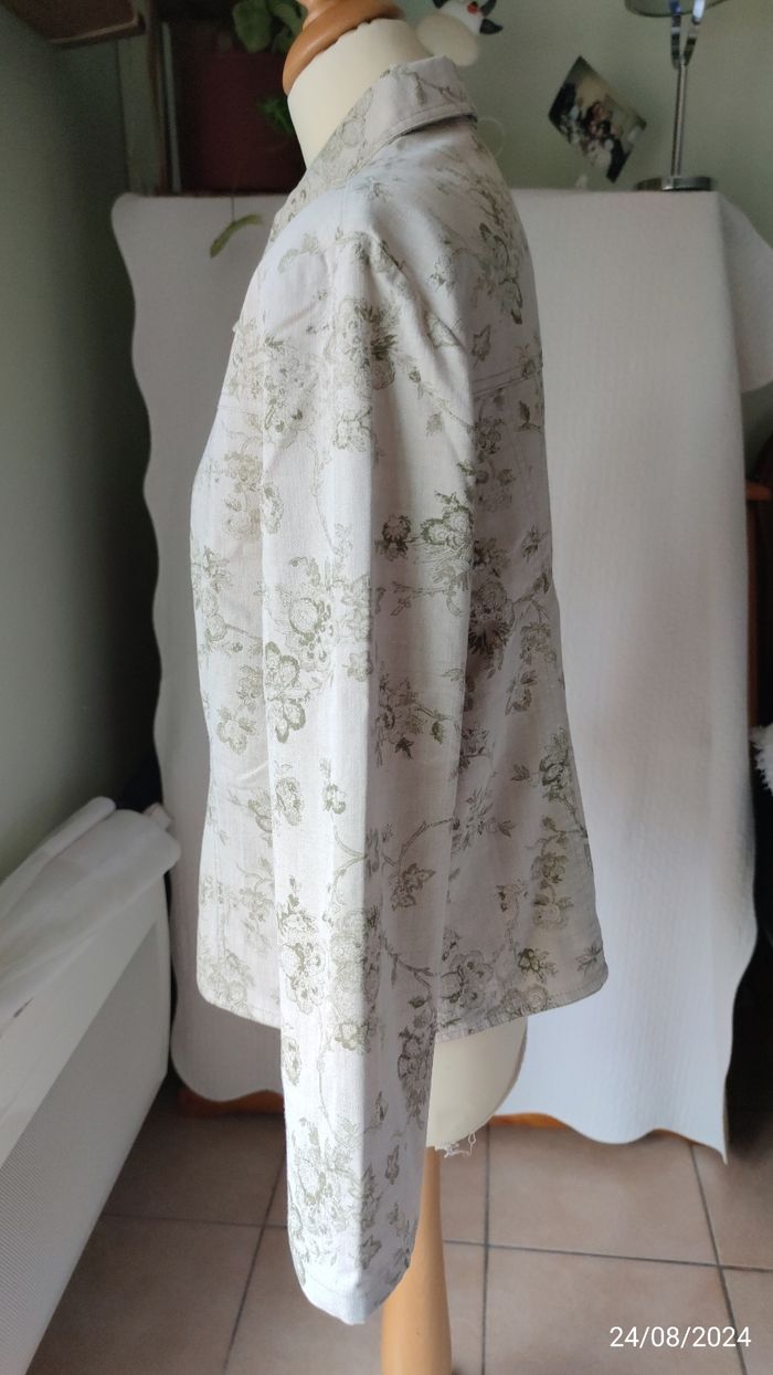 Veste beige imprimé floral LEWINGER - photo numéro 6