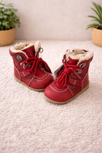 Chaussures bottines kickers neuf rouge taille 19