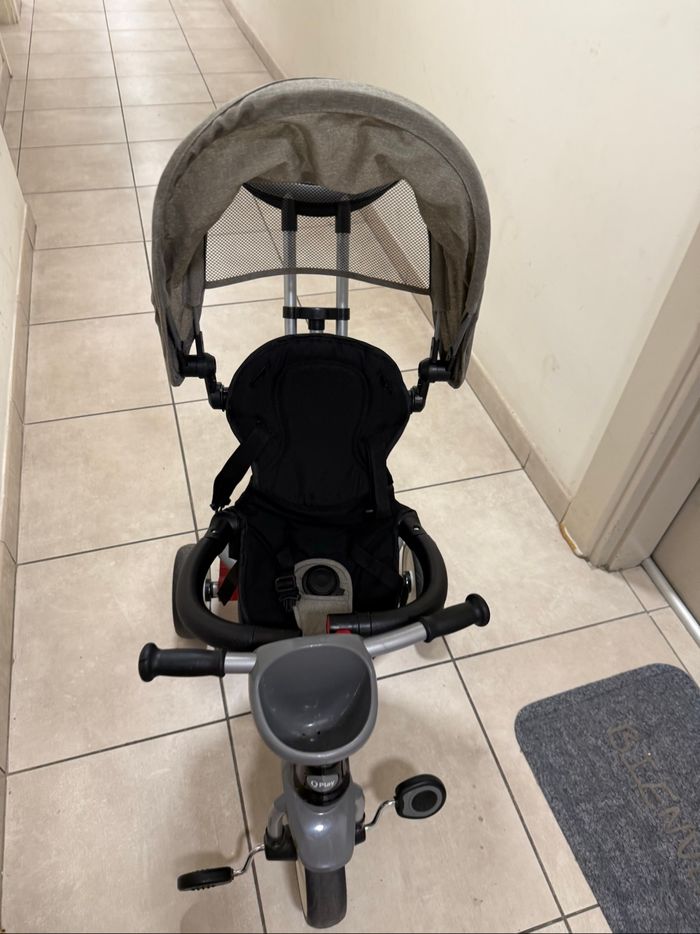 Q Play - Tricycle Evolutif Cosy 4-en-1 - Gris - photo numéro 7