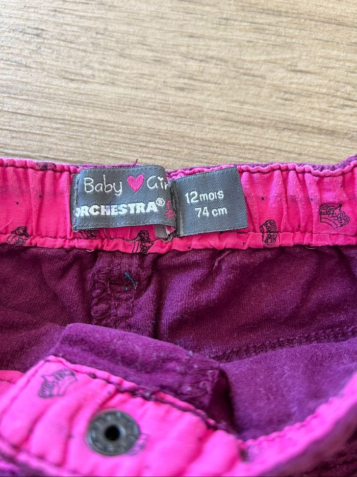 Pantalon velours fille 12 mois Orchestra - photo numéro 3
