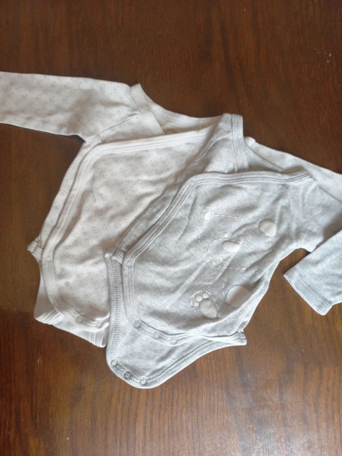 Lot de 2 bodies manches longues in.extenso 3mois