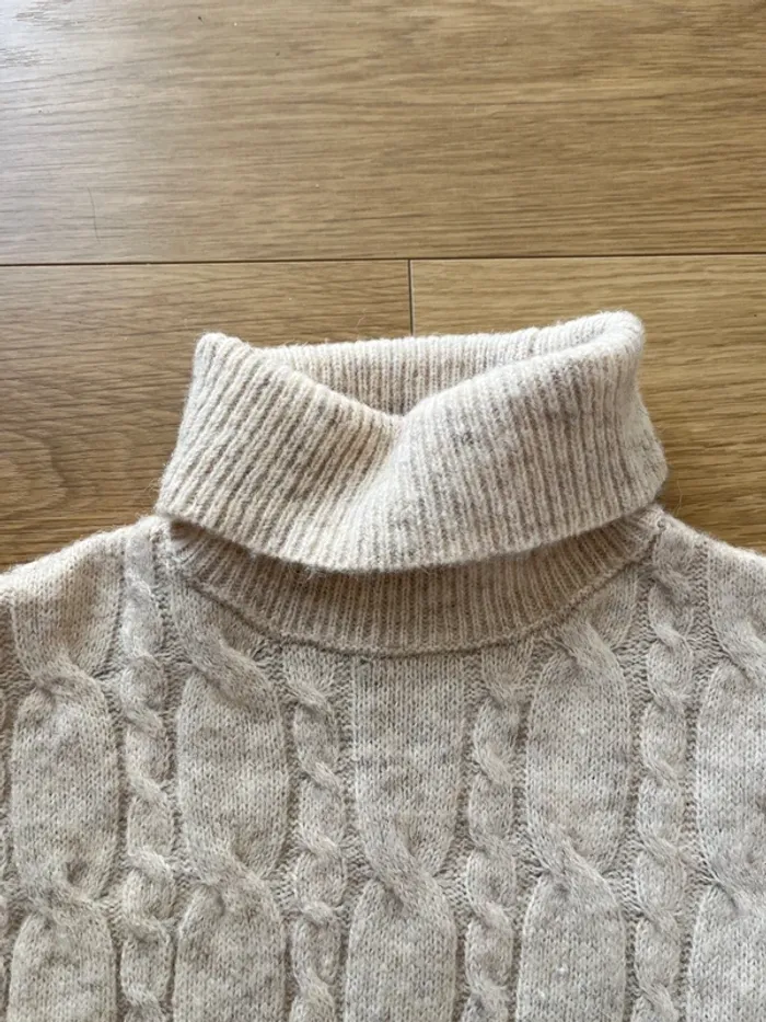 Robe en laine beige taille S - photo numéro 2