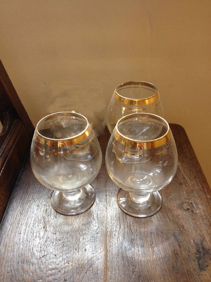 Vaisselle bar lot de 3 verres à pied ballon à cognac, dégustation ou autre - photo numéro 4