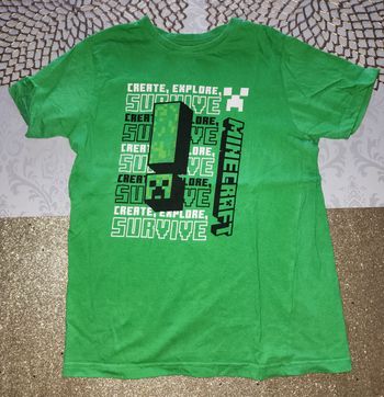 Tee shirt Minecraft 10/11 ans 146cm