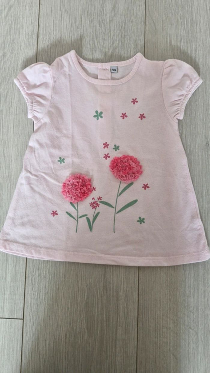 Lot 3 t shirts rose 12 mois - photo numéro 4