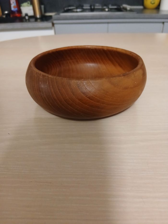 Vide poche en teck fabique en thailande 13x13cm - photo numéro 6