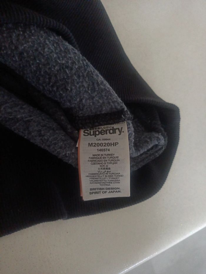 Sweat à capuche Superdry noir taille M - photo numéro 5