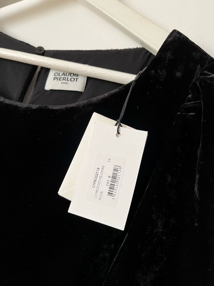 Robe velours Claudie Pierlot neuve - photo numéro 4