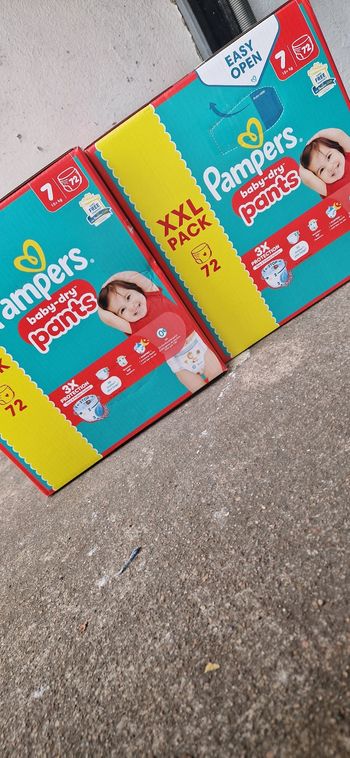49 euro les 2 XXL pack pampers pant taille 7