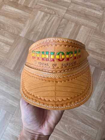 Casquette visière marron vintage Éthiopia