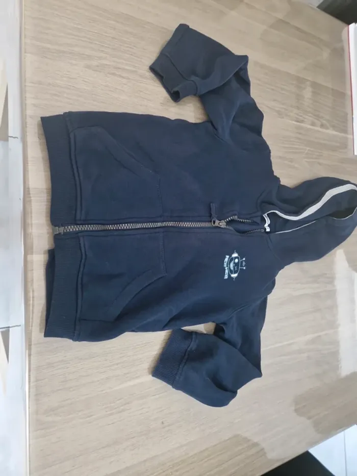 Gilet zipee garçon