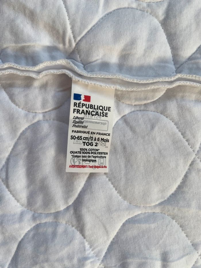 Gigoteuse turbulette Tog 2 0/6 mois 50/65 cm République française - photo numéro 5