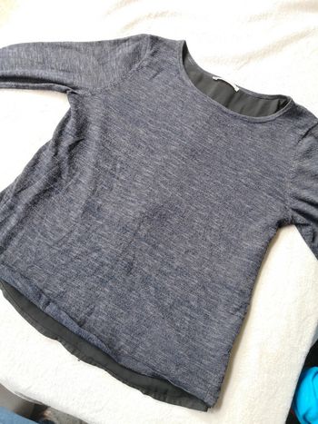 Pull zippé dos brillant