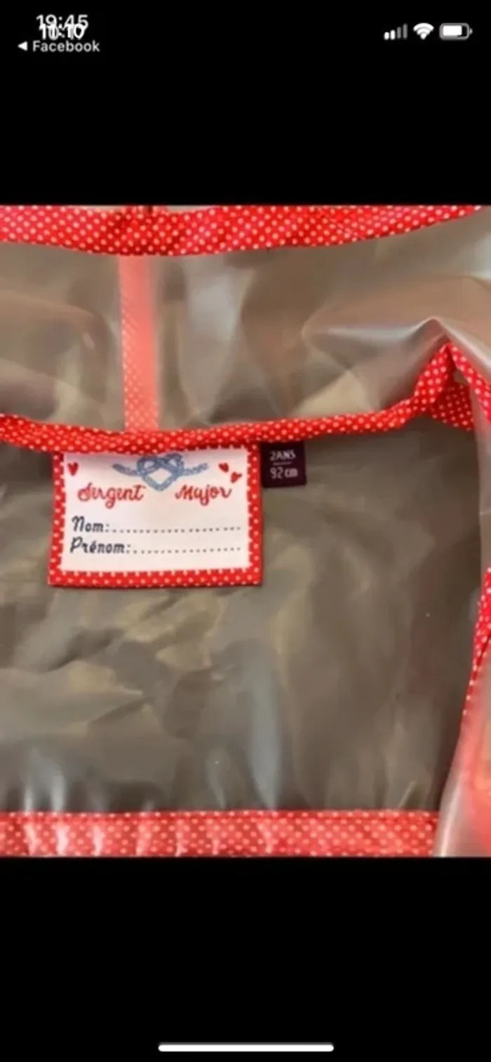 Imperméable sergent major taille 24 mois - photo numéro 4
