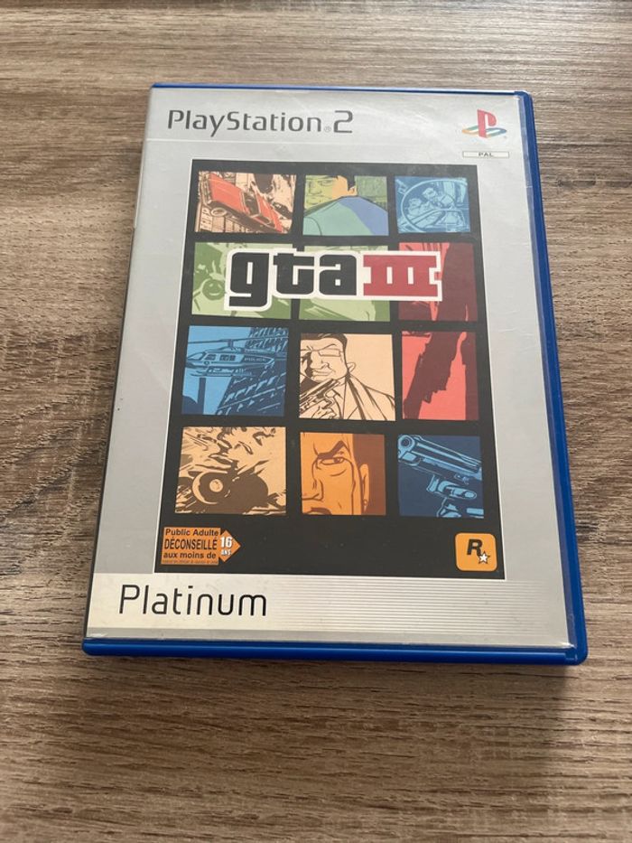 Grand Theft Auto III Jeu PS2 Complet + Carte PAL FR