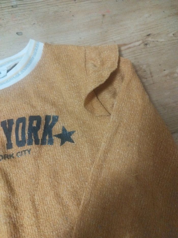 Petit pull jaune moutarde - photo numéro 4