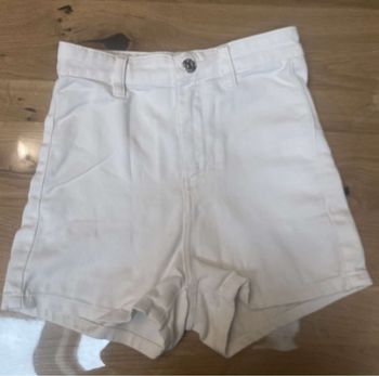 Short en jean blanc