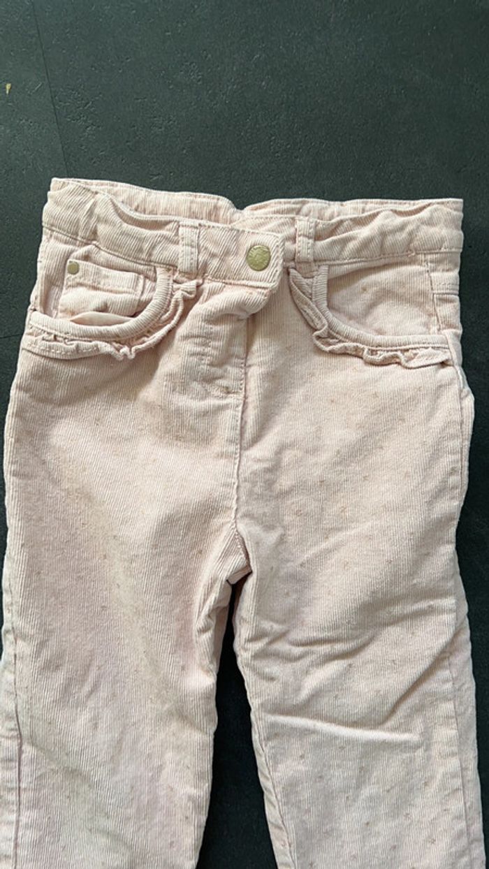 Pantalon en velours doublé polaire à imprimé graphique - photo numéro 3