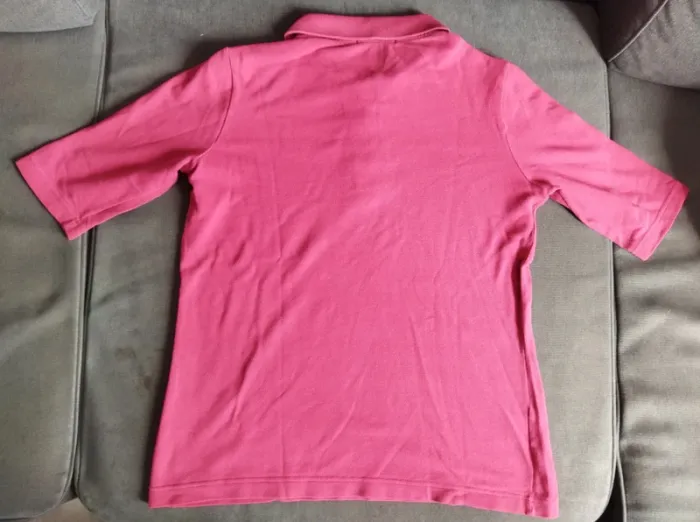 Polo Lacoste femme édition limitée F8330 rose foncé / fushia - photo numéro 2