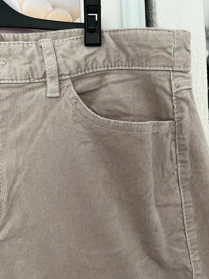 Pantalon en velour côtelé, beige, mango, 42 - photo numéro 7